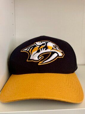Nashville Predators Hat Cap '47 Brand Snap Back Gold Black NHL Hockey Mens